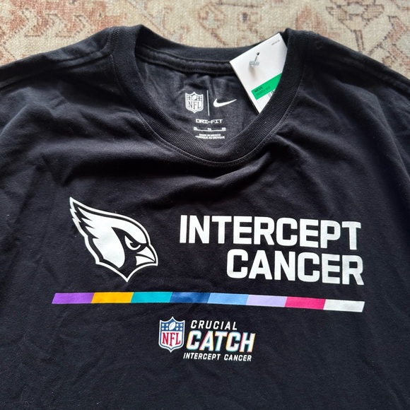 Nike Other - Nike Black Intercept Cancer Tee with Colorful Accents